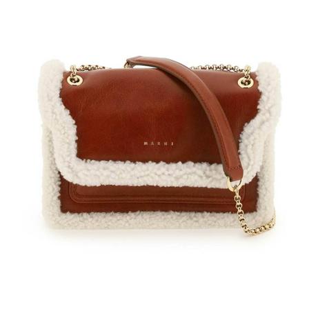 Marni, Shoulder Bags Brązowy, Kobieta, Rozmiar: ONE Size