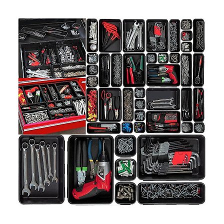 Værktøjskassearrangør og opbevaringsbakke, værktøjskassearrangør skuffer, værktøjskassearrangør bakkedeler