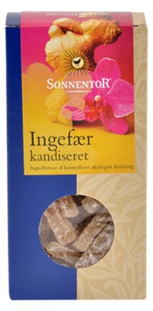 Sonnentor Ingefær kandiseret Ø 75 g, Helse & Madvarer, Tørret Frugt & Nødder, Tørret Frugt