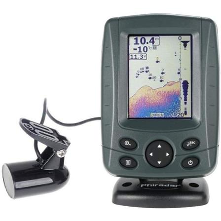 FF688C 3,5" Phiradar Farve LCD Bådekkolod 200KHz/83KHz Dual Sonar Frequency 80M 240ft