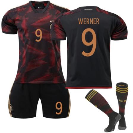 2022 Qatar World Cup Tyskland Borta Fotbollströja Set 18
