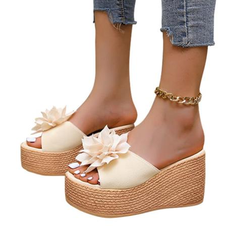 Kvinnors Slip On Wedge Sandaler Med Öppen Tå