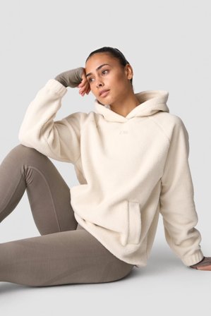 Everyday Fleece Hoodie Wmn Cream