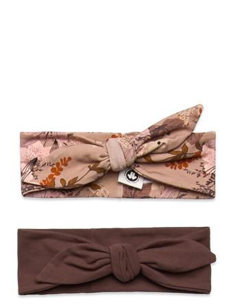 Pimpinella Headband 2-Pack Accessories Headwear Hats Headbands Monivärinen/Kuvioitu Müsli By Green Cotton