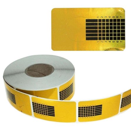 500 stk. Guld Negle Skabeloner - Negle Former, Negle Skabelon, Negleformar_yux