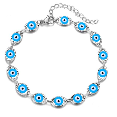 Wekity Choice of all Dainty Evil Eye Bracelets för kvinnor, 14K