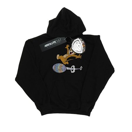Tom And Jerry Mens Egg Run Hoodie L Svart