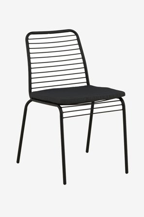 Venture Home - Spisebordsstol Panjin 2-pak - Sort - Spisestole - Fra Homeroom