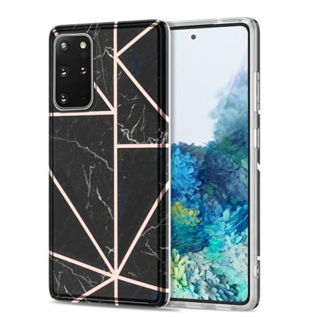 BOOM - Grid skal Galaxy S20 Plus - Musta marmori Black