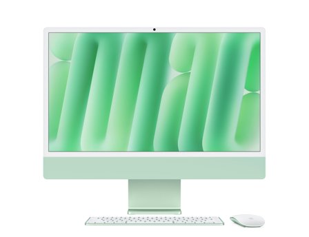 Apple iMac 24" (October 2024), 4.5K Retina display, M4 chip 10CPU/10GPU, 16GB RAM, 256GB SSD, Green