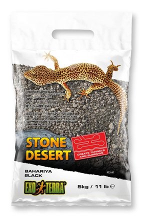 ExoTerra Black Stone til Reptil - 5kg