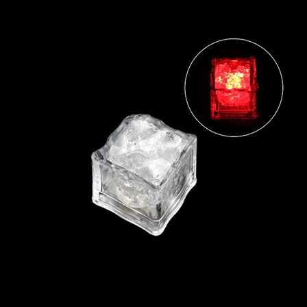 LED lysende isterning til drinks Light Up Ice Cube Festrekvisitter Bryllupsnytår Påske Jul Bar Pub Dekoration Rekvisitter