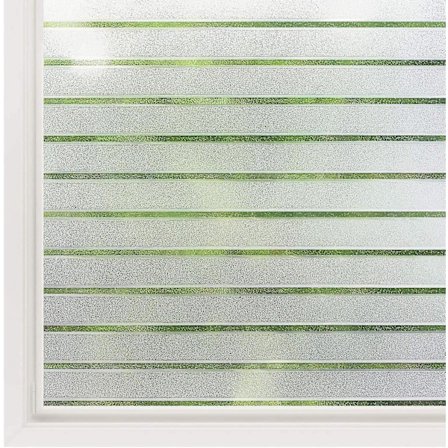 Fönsterfilmremsor, insynsskyddande film, självhäftande frostad glasfilm, randig film för kontoret, anti-uv