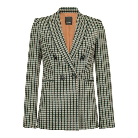 Pinko Patterned Blazer Grøn, Dame