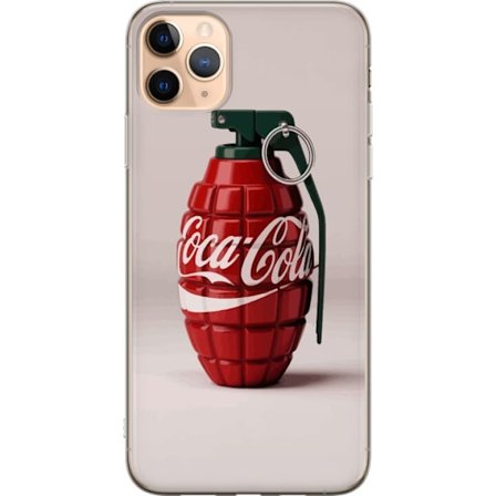 Yhteensopiva Puhelinkuori Apple Apple iPhone 11 Pro Max Taiteellinen kuva Coca Cola -granaatista punaisena ja vihreänä, pop-art-inspiroitu motiivi l