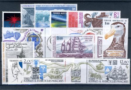 TAAF - Fransk antarktis Terr. - Luftpost - Årgang 1982-85 - Postfrisk