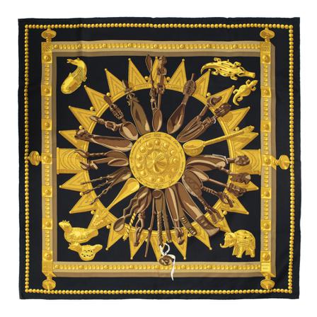 Hermès Vintage, Pre-owned Scarf Geel, Dames, Maat:ONE Size