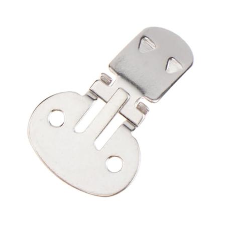 10 st/paket DIY Hantverksspännen för Skodontillbehör Silverfärgad Blank Rostfritt Stål Blomma Skoklipp Ornament L Stainless Steel