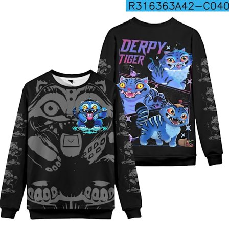 3D Ny Film Kpop Demon Hunter Jentegruppe Genser Crew Neck Sweatshirt Voksen og Barnetrykk