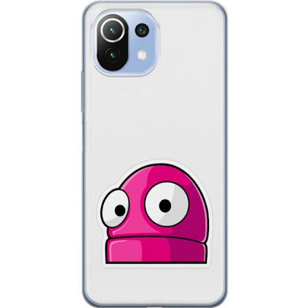 Kompatibel Mobilcover til Xiaomi Xiaomi Mi 11 Lite Rosa tegneseriefigur med store øjne i legende og humoristisk stil