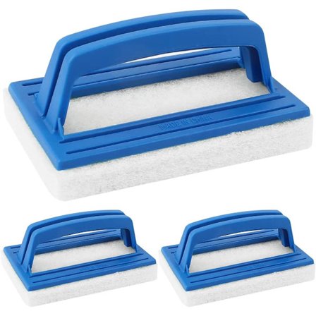 Håndholdt skrubbebørste, kraftig håndholdt skrubbebørste, alsidig håndholdt skrubber med blød skumrengøringsoverflade, skridsikkert håndtagsdesign til