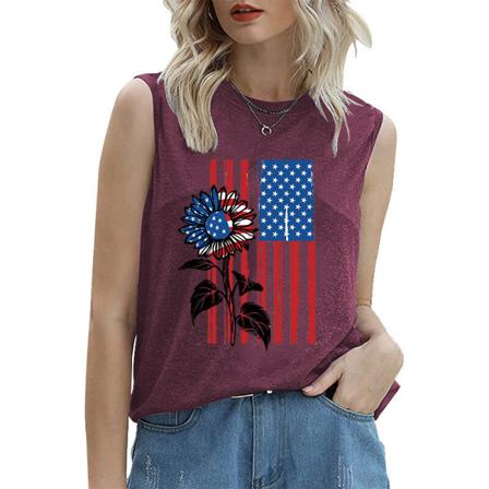 Ärmlös Damblus Vintage Cami