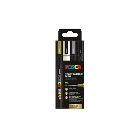 Posca Corner Etui PC-3M 4 G-S-S-V (401655)