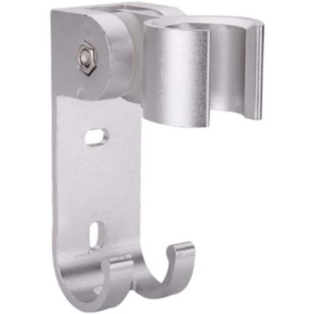 Justerbar brusehovedholder, brusehoved, vægholder til brusehoved, med ophængskroge, boring, vandtæt, væg til badeværelse