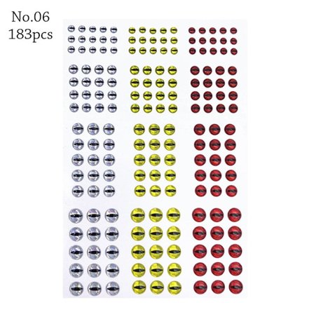 Fish Lure Eyes 3D holografiskt öga NO.06 NO.06