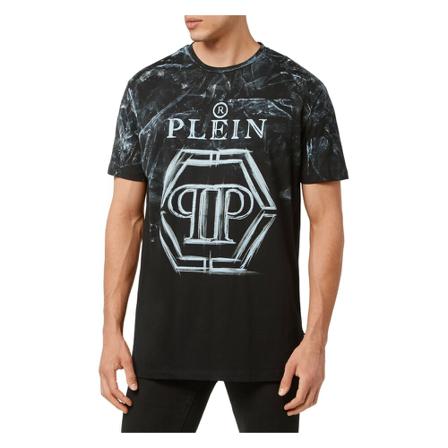Philipp Plein, T-Shirts Zwart, Heren, Maat:L