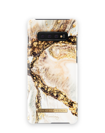 Female deksel, Hannalicious Galaxy S10+ Golden Swirl, iDeal of Sweden