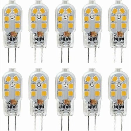LED G4 12V 3W Lamppu, Vastaa 10W Halogeenia, 10 kpl