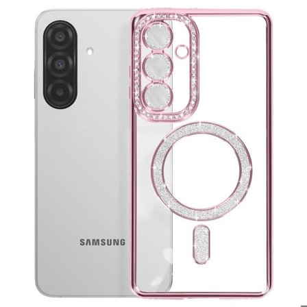 Coque - Samsung - Galaxy A26 - Roosa - Strass - Yhteensopiva MagSafe