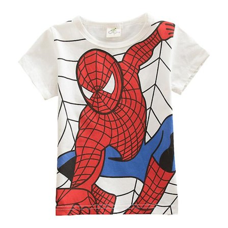 Barn Pojkar Superhjälte Spiderman T-shirt sommar kortärmad T-shirt Topp