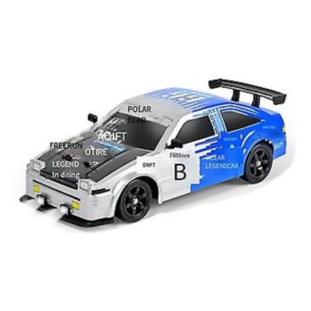 Kaukosäädöllä ohjattava Drift-auto Rc Drift Car 1:16 mittakaavassa 4wd 18km/h Nopea malliauto 2.4ghz Led-valolla XH ( AE86)