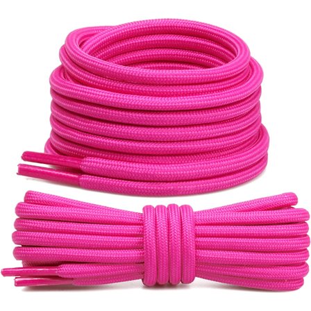 Rosa - 2 par med 4,5 mm runde skolisser for forsterkede lisser for