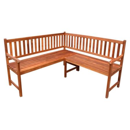 Vidaxl Hörnbänk För Trädgården Med Dynor 150 Cm Massivt Akaciatr Grön