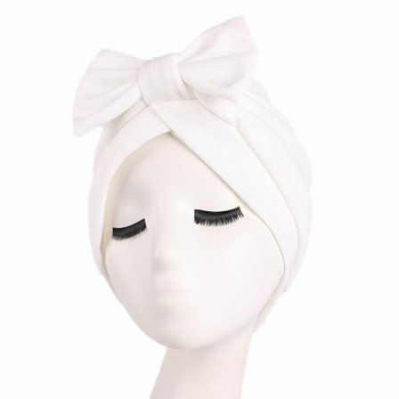 Mikrofiberhårhandduk, cap, cap (mjölkvit)