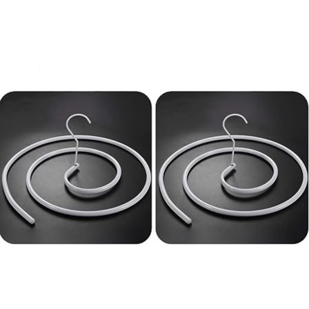 2-pak spiralformede bøjler til tæpper, soltørrede dyner, sengelinned, madras (rund)