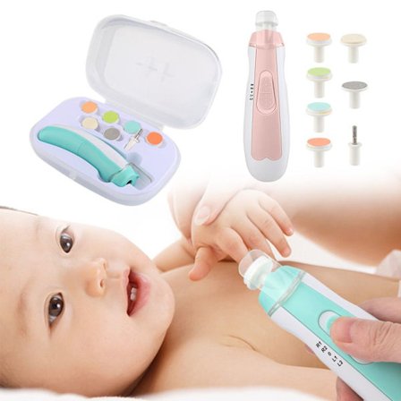 7-i-1 baby-negletrimmer Elektrisk multifunksjon BLÅ