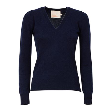 Absolut Cashmere, V-neck Knitwear Blauw, Dames, Maat:L