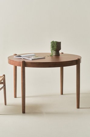 Jotex - Spisebord, Diameter 120 Cm Valnøttbrun - NATTAVAARA - Kjøp Spisebord hos Jotex