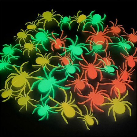 Halloween-kostymer Halloween Luminous Luminous Spider Kombination Party Väggdekal