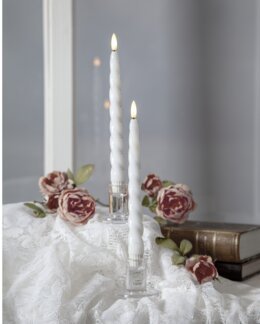 LED Flamme blanka antikljus 2-pack Vit - Star Trading