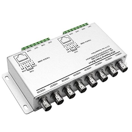 8- UTP 720P/1080P HD Passiivinen Video Balun Lähetin-vastaanotin, BNC - Cat5/5E/6 RJ45(T568B) UTP-kaapelin muunnin