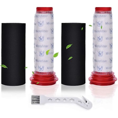 Korvaavat suodattimet Bosch Athlet BCH6PETGB, BCH61840GB johdottomaan pölynimuriin - Pestävä pääsuodatin + vaahtomuoviosa, pakkaus