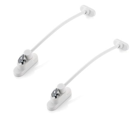 2 stk. Vindu/Dørbegrenser Sikkerhetslås for Barn Baby Kids Wir,ZQKLA