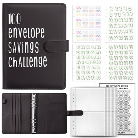 Sparebok for konvoluttutfordringsperm SVART