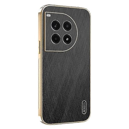 KADEM Skal för OnePlus Ace 3 Pro 5G Elektropläterad Silkesstruktur PU+TPU Mobilskal