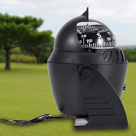 LED-belyst roterende kompas elektronisk navigation